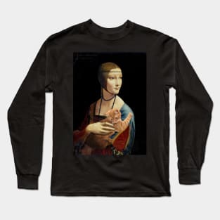 Lady with a Ginger Cat Long Sleeve T-Shirt